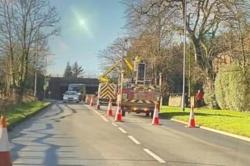 The new two-way camera being installed on Spring Road at Orrell