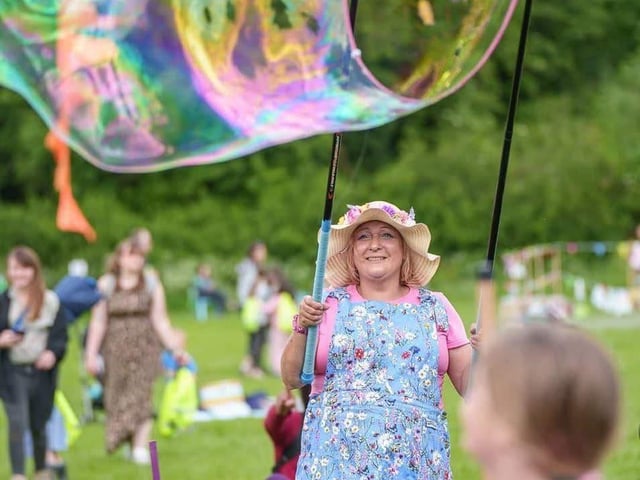 Local Lady Emma / Ebublio is joining with her giant bubble displays!