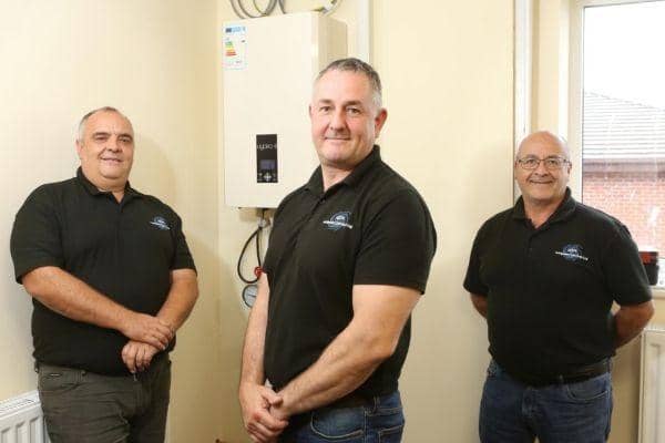 Image shows ASH Integrated Services Company Directors L-R Howard Jackson, Antony Grace and Sean Jackson