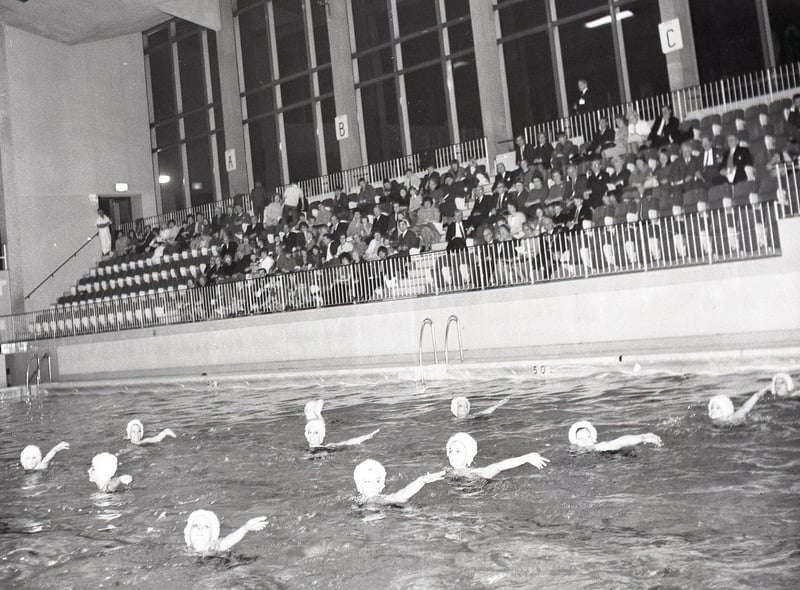 Retro 1969Robinson Crusoe Aqua Show at Wigan International Swimming Pool in January 1969