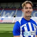 Callum Wright gets used to his new surroundings at the Brick Community Stadium
