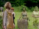 Grayson Perry participates in a ritual with druids