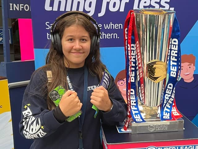 Hindley ARLFC Girls under-12 player Sofia Reis-Coop is taking on her own '7 in 7' challenge