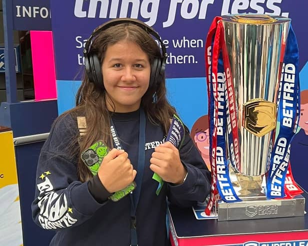 Hindley ARLFC Girls under-12 player Sofia Reis-Coop is taking on her own '7 in 7' challenge
