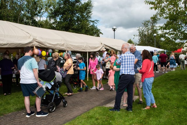 People of all ages flocked to the hospice's garden party
