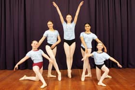 The young dancers (from left to right): Lavinia-Rose, Sophia, Isabella, Roma and Amelia.