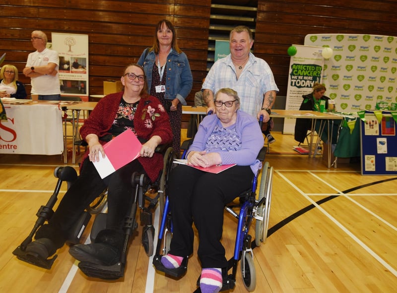 Debbie Ashley, Jackie Monks, Ann Ashley and Andy Dunn take a look around the festival