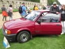 Hilary and Alan entered their Ford Escort in the festival.