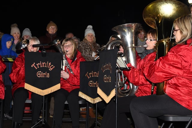 Trinity Girls band plays