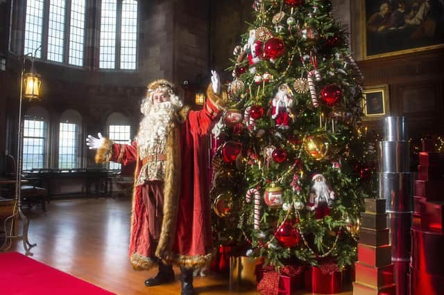 Father Christmas at Bamburgh Castle (photo: Phil Punton)