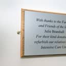Julie Bramhall's Dedication Plaque at WWL