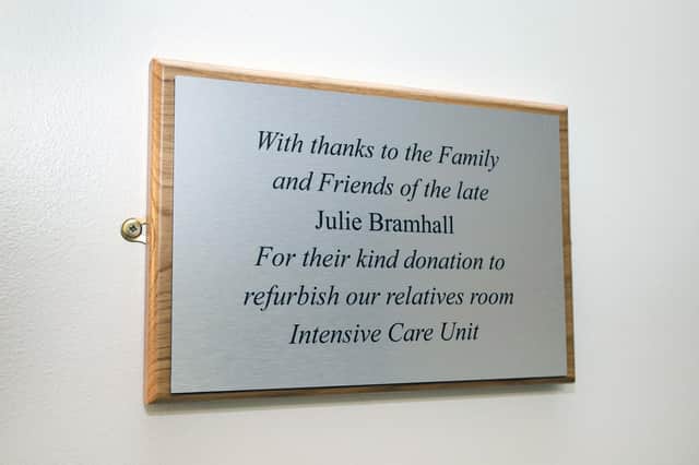 Julie Bramhall's Dedication Plaque at WWL