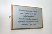 Julie Bramhall's Dedication Plaque at WWL