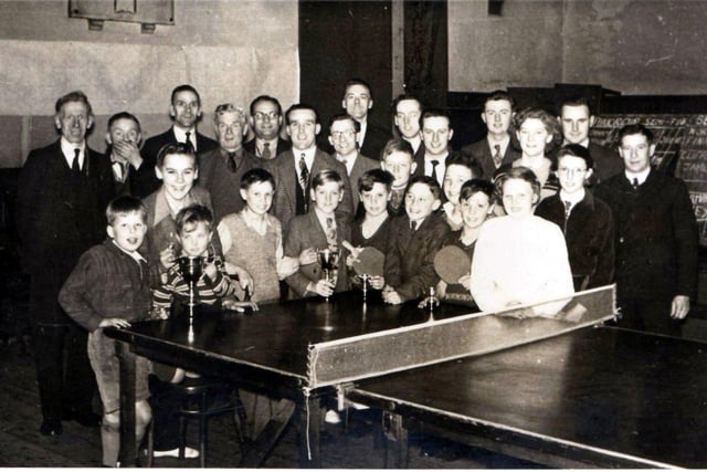 Bamfurlong Methodist Church Sunday School table-tennis competition