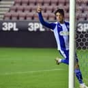Charlie Jolley scores for Latics against Liverpool Under-21s in 2020-21