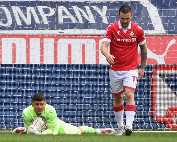 Sam Tickle picked up his 16th clean sheet in the league against Wrexham