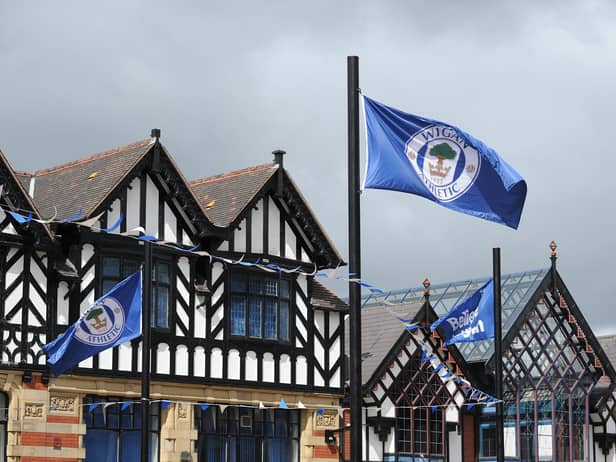 The Wigan Athletic flag was flying proudly over the town centre 10 years ago