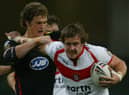Bryn Hargreaves in action for St Helens against his hometown club, Wigan