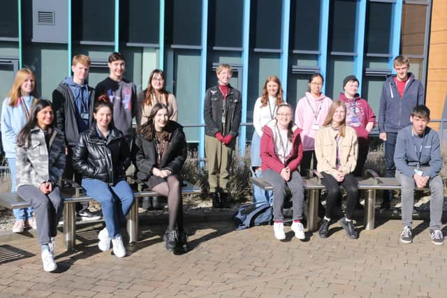 Some of the Winstanley College students who have been offered places at Oxford and Cambridge Universities