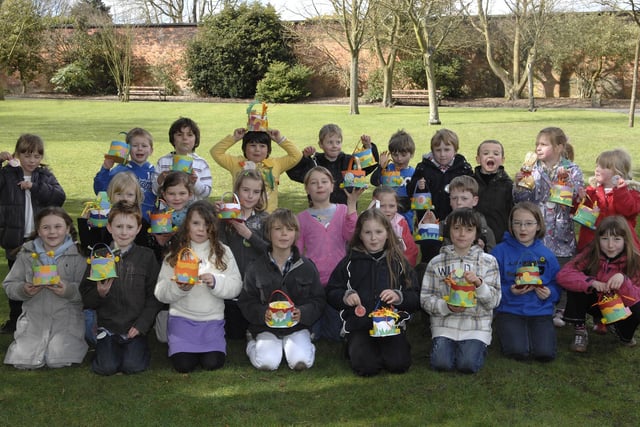 Easter Fun at Haigh Hall included Egg Rolling and Easter Bonnet making 2010