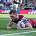 Jake Wardle crossed for a hat-trick in Wigan Warriors' victory over Leeds Rhinos