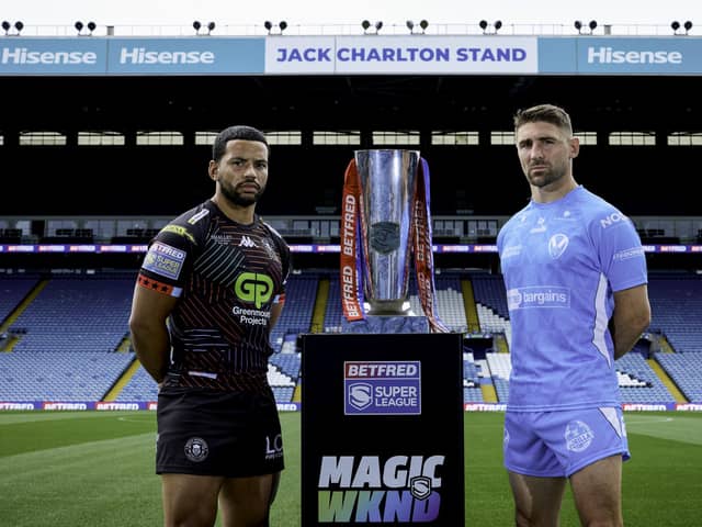Super League's showcase event is heading to the home of Leeds United this weekend as Wigan take on rivals St Helens