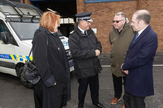 MPs Yvonne Fovargue and James Grundy at the opening of the new base