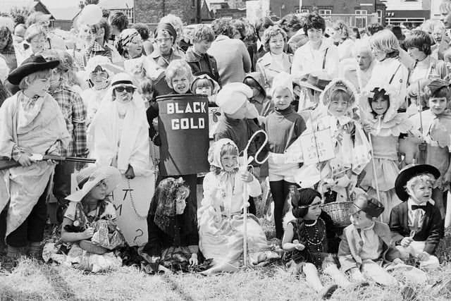 Fancy dress contestants at Shevington Carnival in 1979.