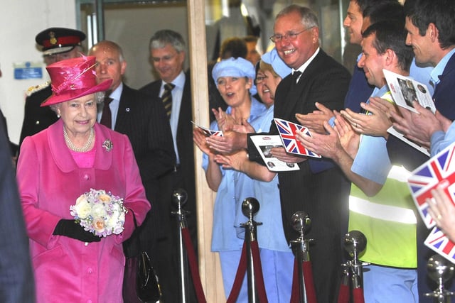 The Queen on her tour of Heinz.