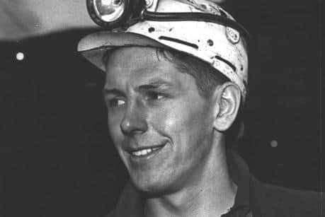 Graham Cunliffe in his younger days as a miner