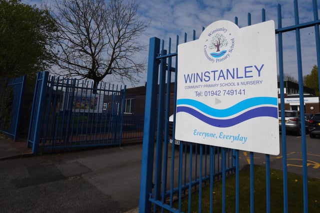 Pupils showcase their work and displays at Winstanley Community Primary School, Winstanley, Wigan.