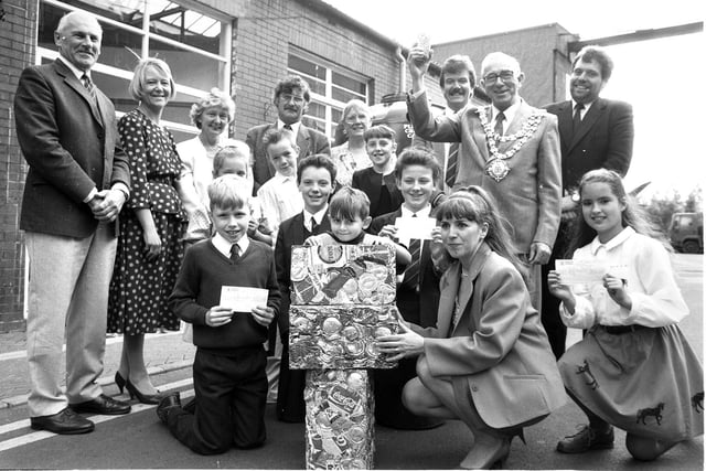 Wigan schools recycling awards in 1990