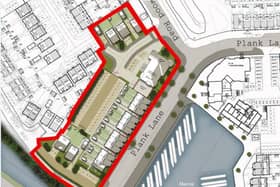 The area to be occupied by the new homes