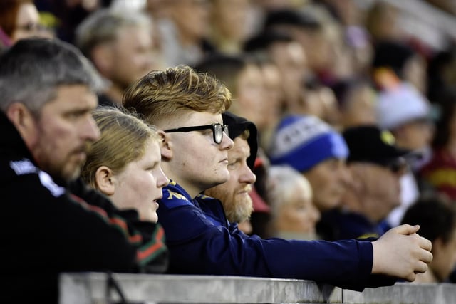 Wigan Warriors fans at Leigh Leopards