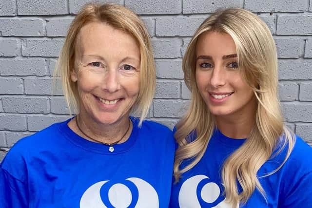 Andrea, left,  and her daughter, Sophie. Andrea has recently been given the all clear after her throat cancer diagnosis and treatment journey, which started in January. Her daughter Sophie is doing a skydive to raise funds for The Christie hospital, where Andrea received treatment and care.