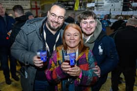 All smiles at this year’s beer bash
