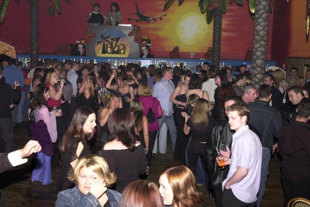 Clubbers at IBIZA Nightclub, Wigan.