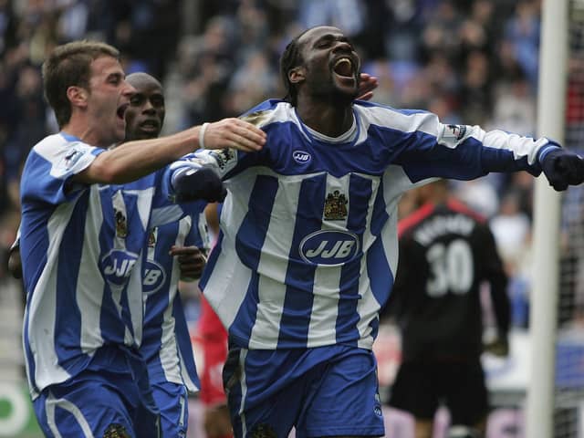 Pascal Chimbonda during his memorable one and only season with Latics