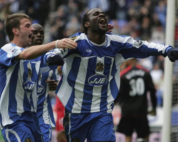 Pascal Chimbonda during his memorable one and only season with Latics