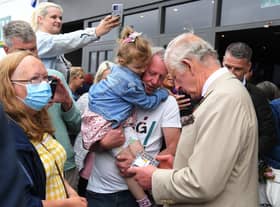 Photo Neil Cross;  Prince of Wales visit to Morecambe Winter Gardens