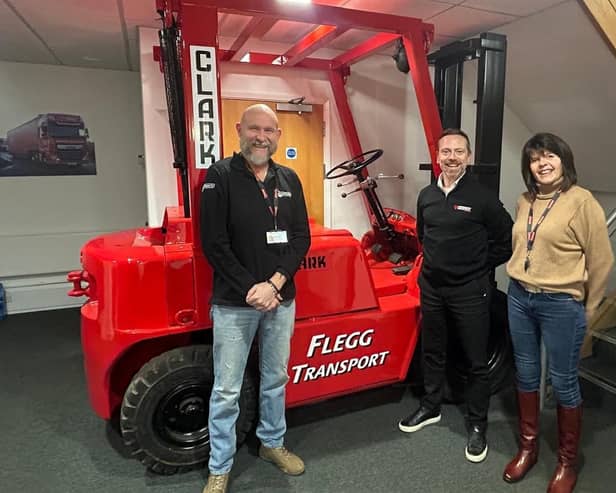 Left to right: Jayson Flegg, Managing Director at Flegg Projects; Matt Ainscough, CEO of AIS Group; and Kiersty Cox, Finance and HR Director, Flegg Projects