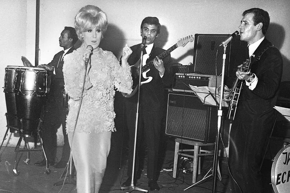 Dusty Springfield on stage at Wigan Casino in April 1966.
