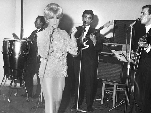 Dusty Springfield on stage at Wigan Casino in April 1966.