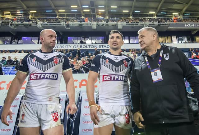 Shaun Wane (right) with Chris Hill and Victor Radley