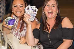 Winners with their prize at Club 3000 Bingo hall.