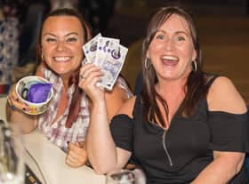 Winners with their prize at Club 3000 Bingo hall.