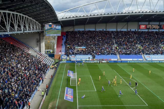 A bumper crowd took in the recent derby against Bolton