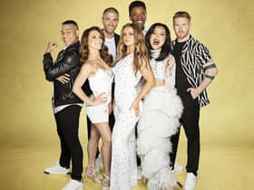 Cameron Lombard, Jowita Pryzstal, Max George, Maisie Smith, Rhys Stephenson, Nancy Xu and Neil Jones 