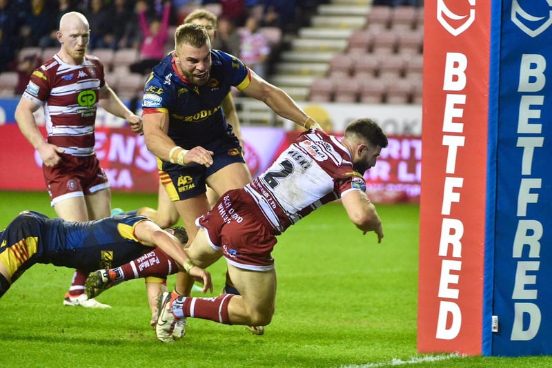 A couple of mistakes in his game but he made up for them with his sixth try of the Super League campaign, plus 109 metres with the ball