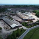 An aerial view of the former Ravenhead Brickworks on Chequer Lane, Up Holland, which could be razed for a large new housing estate